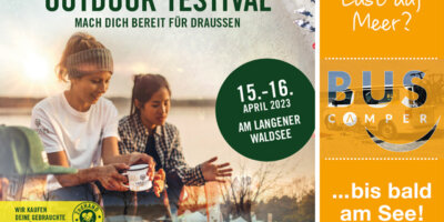 Bus-Camper-beim-Globetrotter-Freiluft-Outdoor-Testival Bus Camper beim Globetrotter Freiluft Outdoor Testival